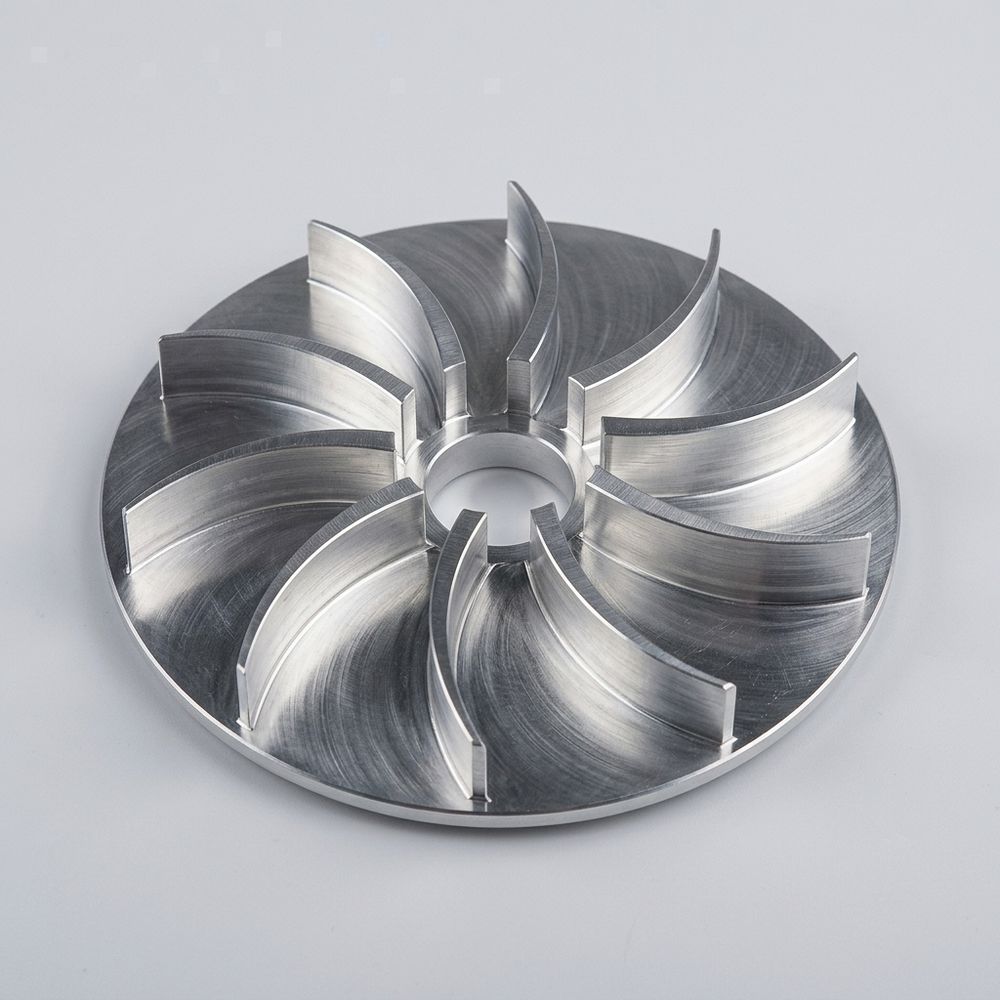 CNC machined aluminum impeller